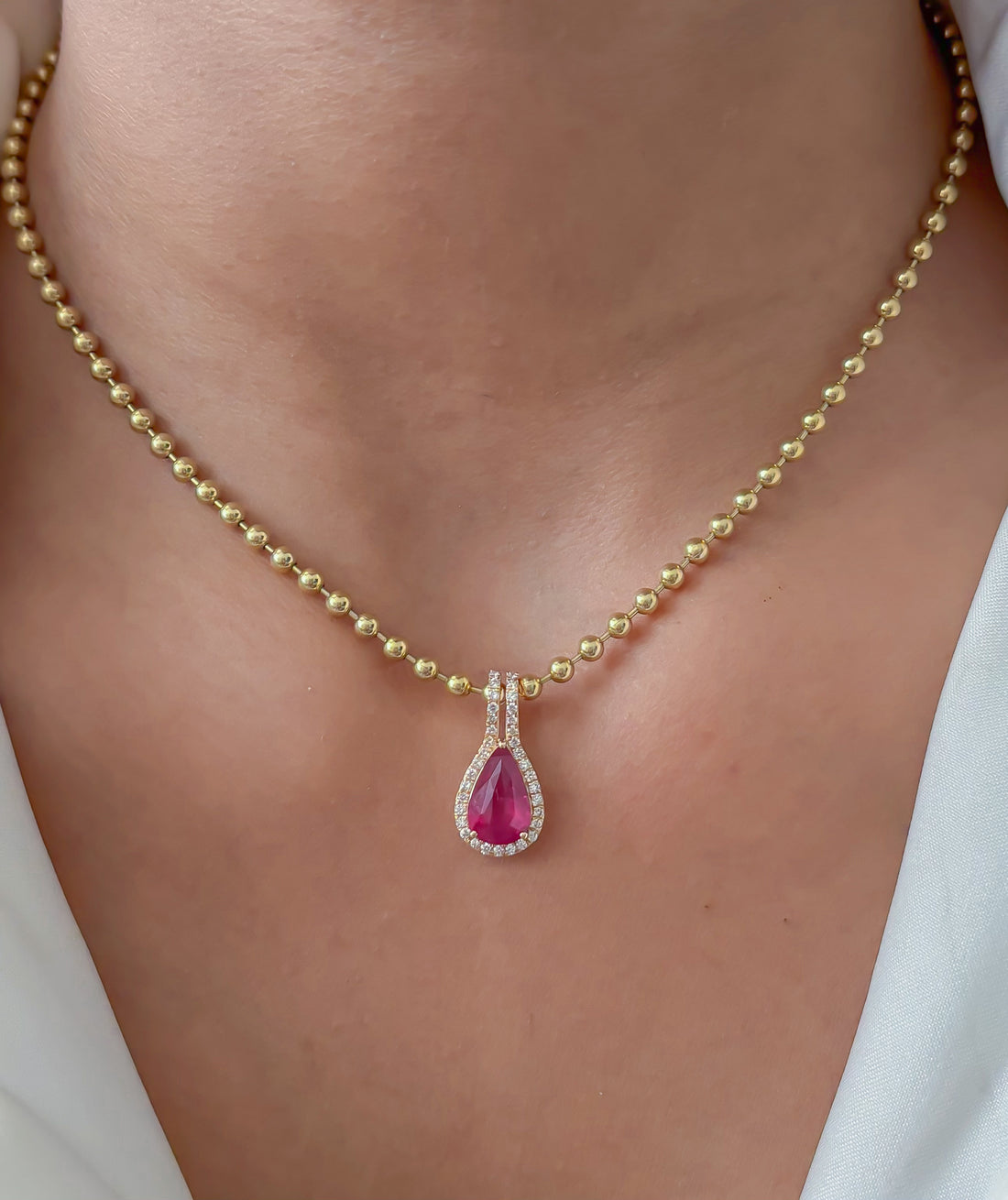 JPPD-1802/14343 Spinal Diamond Pendant | 18K