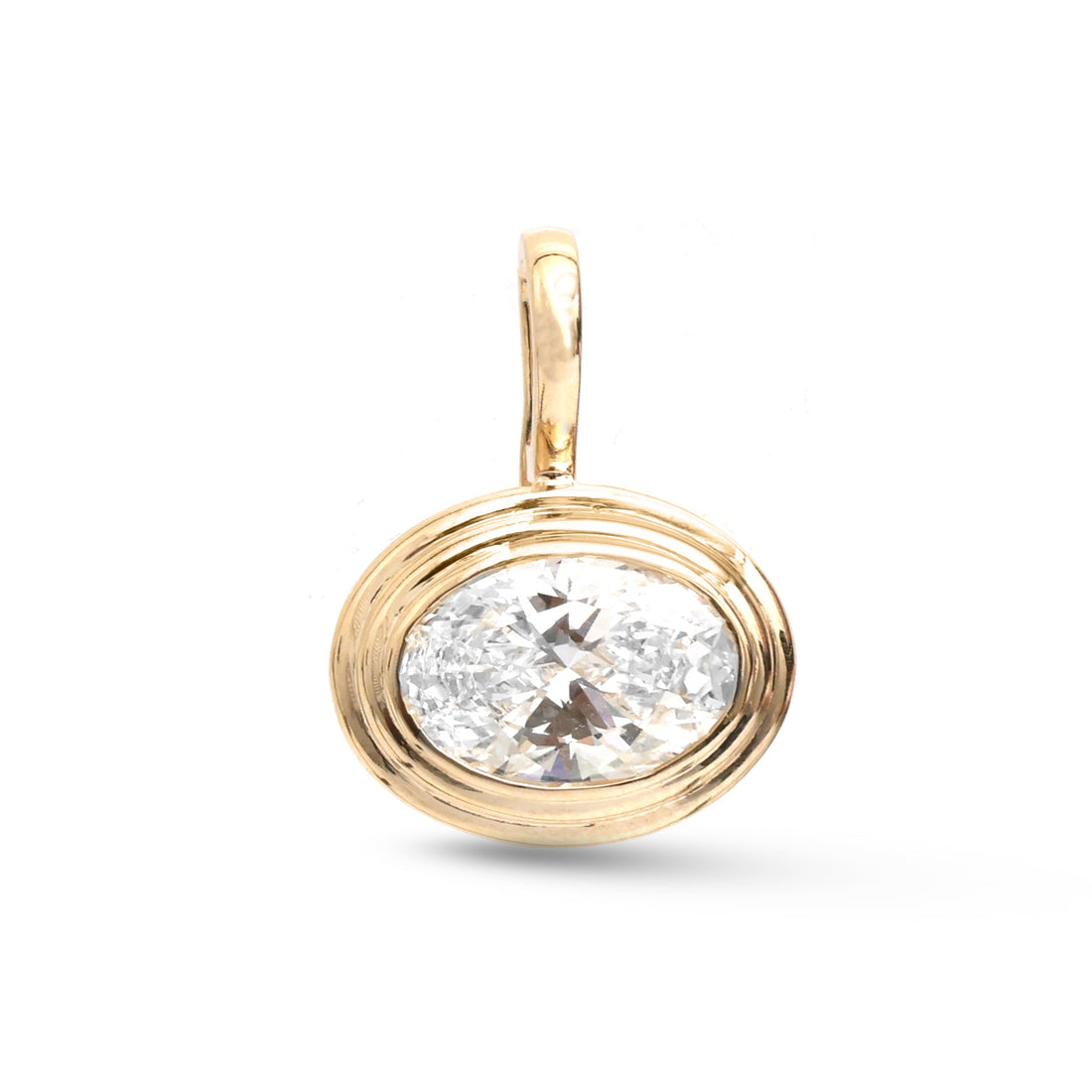 JPPD-1809/14350 Lab Grown Diamond Pendant | 14K