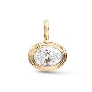 JPPD-1809/14350 Lab Grown Diamond Pendant | 14K