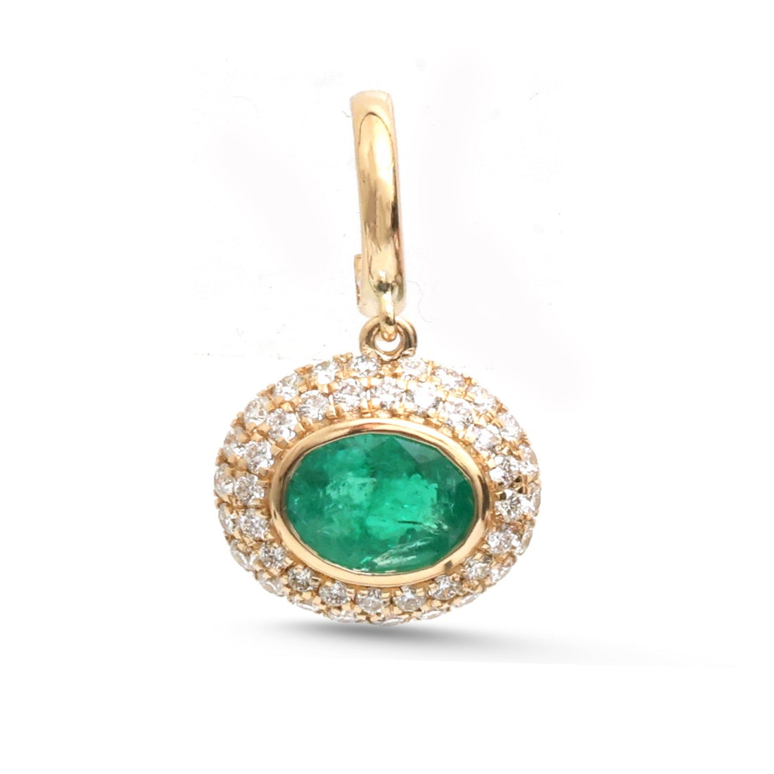 JPPD-1813/14354 Emerald Diamond Pendant | 18K