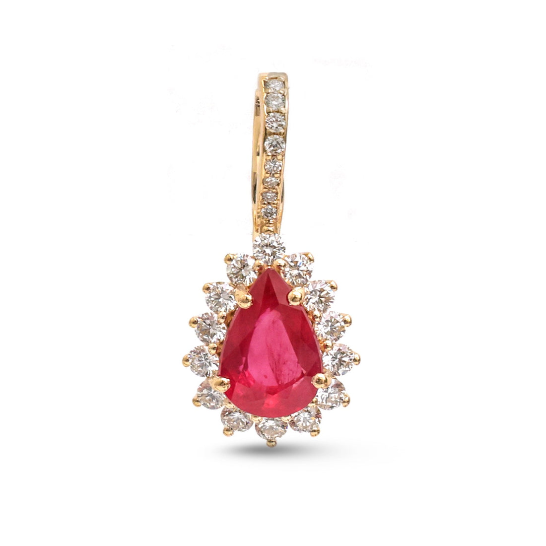 JPPD-1815/14356 Ruby Diamond Pendant | 18K
