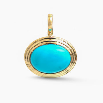 JPPD-1821/14362 Turquoise Pendant | 14K