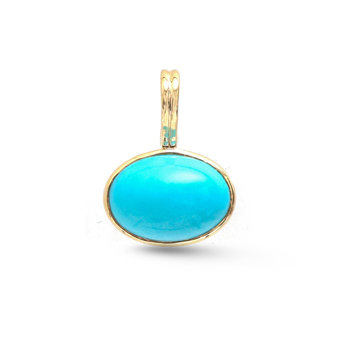 JPPD-1824/14365 Turquoise Pendant | 14K