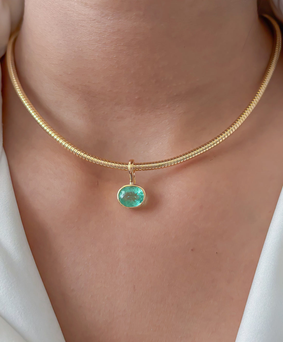 JPPD-1825/14366 Paraiba Tourmaline Pendant | 18K