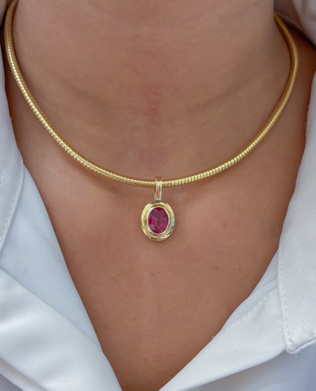JPPD-1830/14395 Rubillite Pendant | 14K