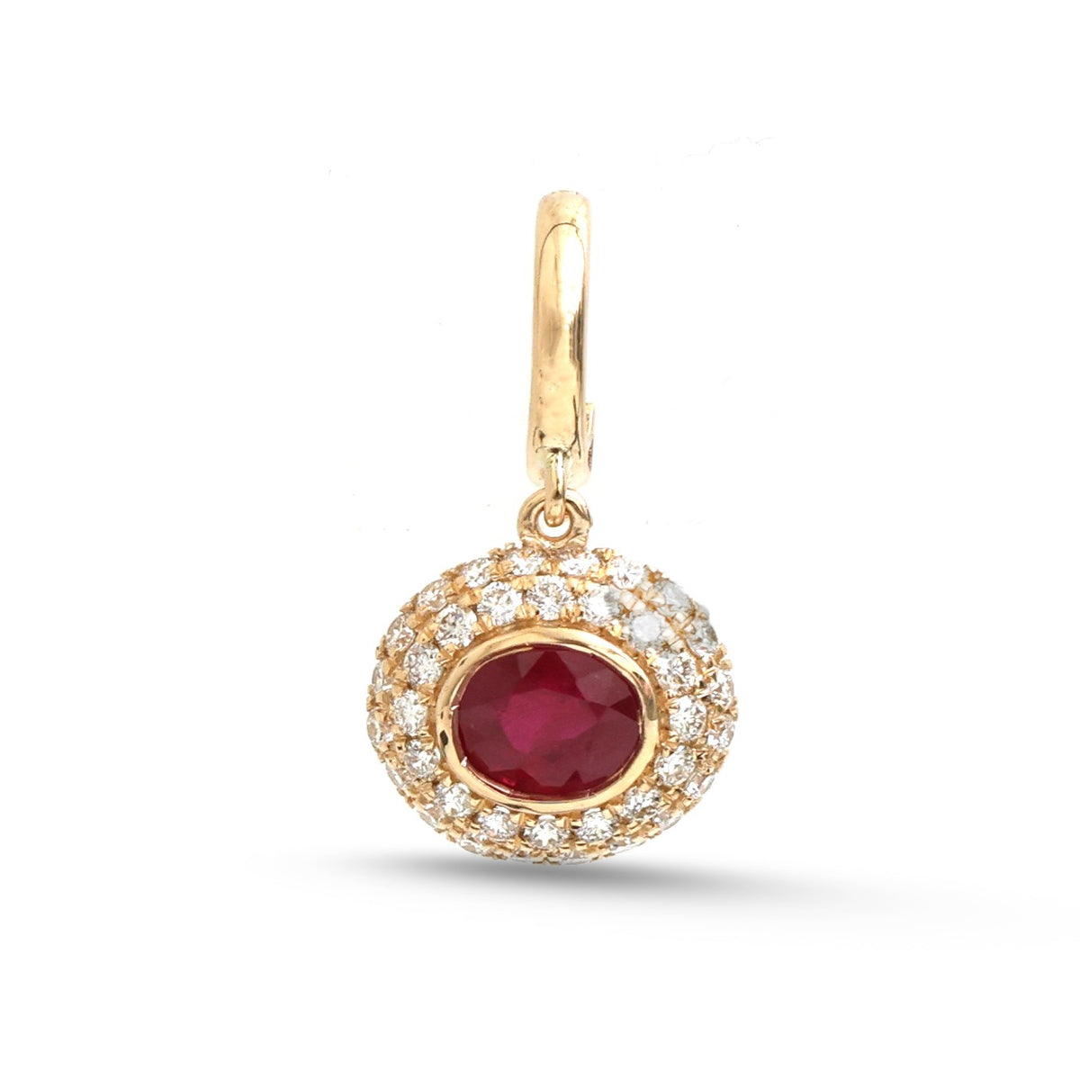 JPPD-1842/14408 Ruby Diamond Pendant | 18K