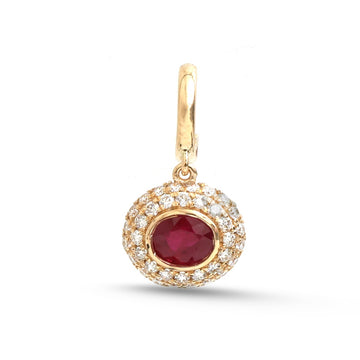 JPPD-1842/14408 Ruby Diamond Pendant | 18K