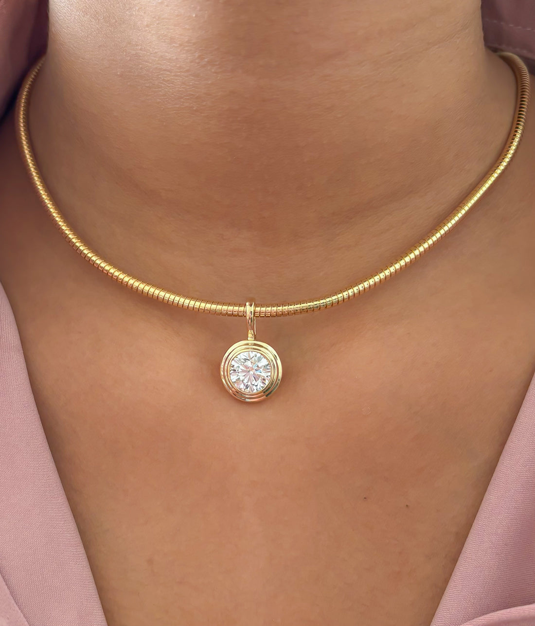 JPPD-1848/14414 Lab Grown Diamond Pendant | 14K