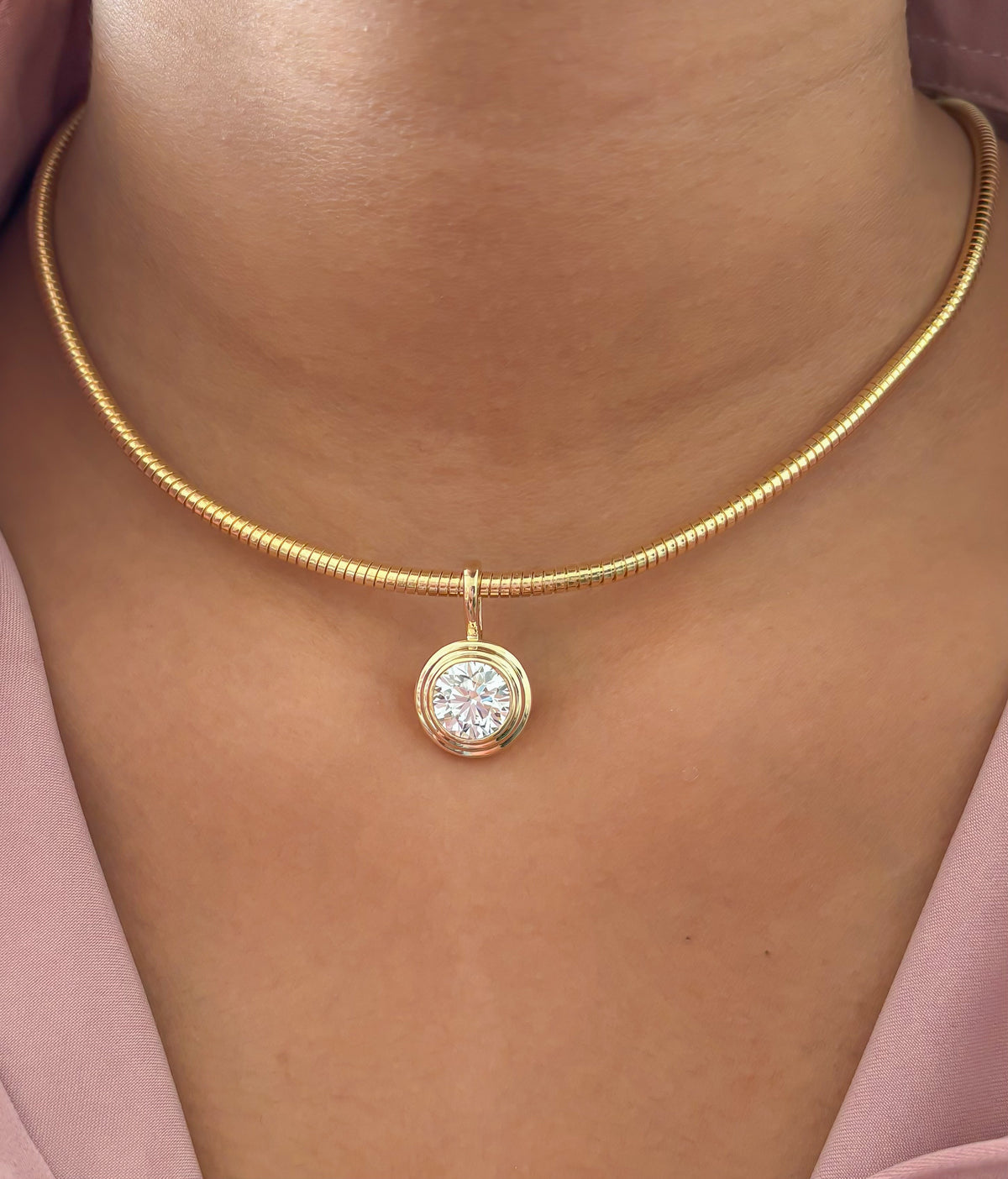 JPPD-1848/14414 Lab Grown Diamond Pendant | 14K
