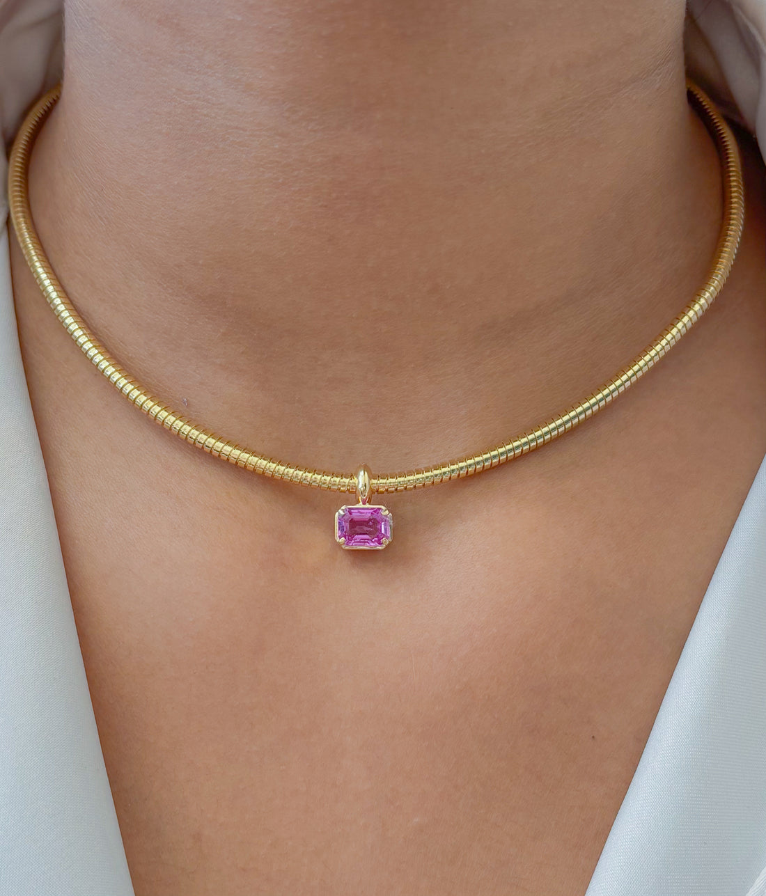 JPPD-1916/14589 Pink Sapphire Pendant | 18K