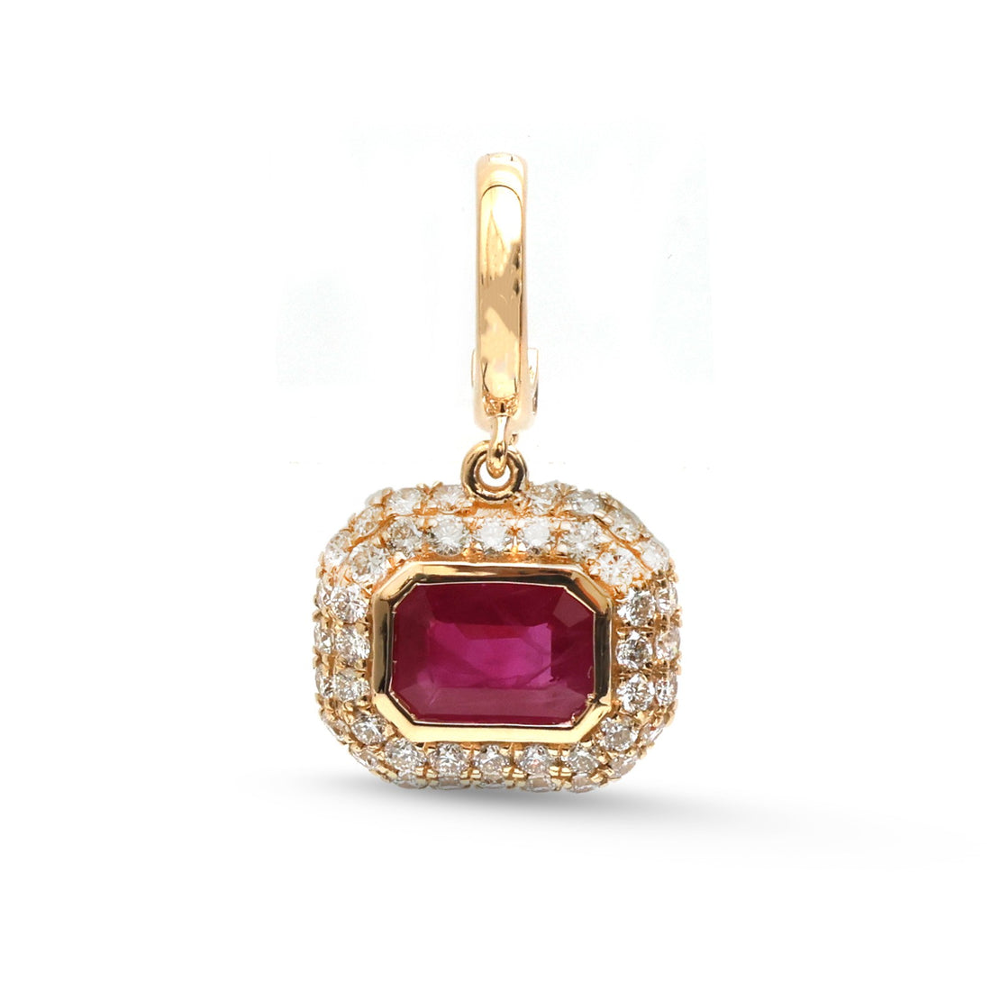 JPPD-1921/14613 Ruby Diamond Pendant | 18K