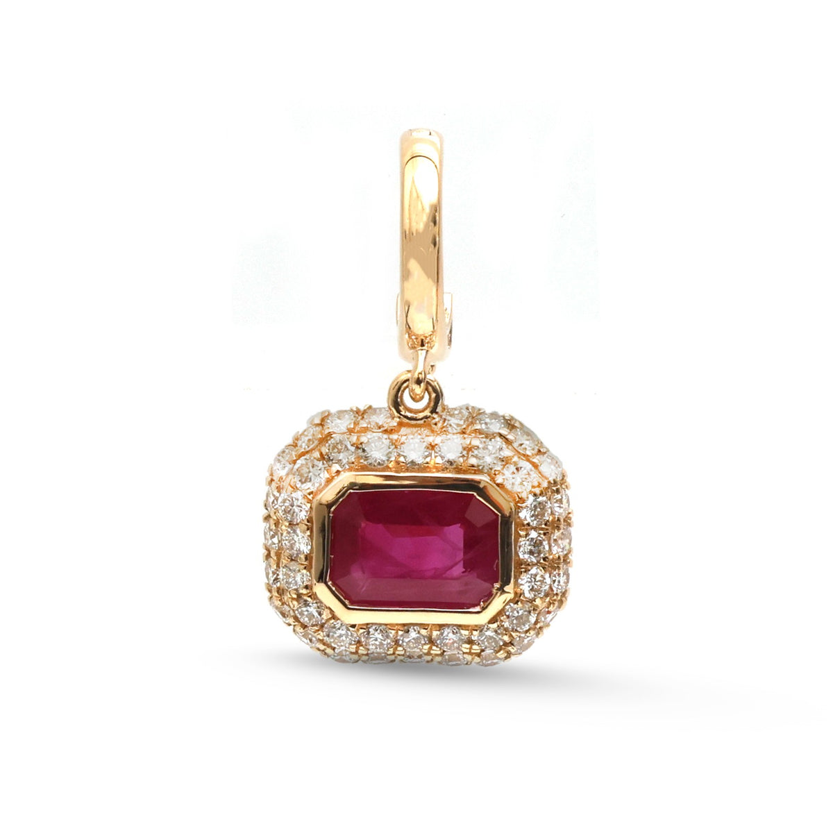 JPPD-1921/14613 Ruby Diamond Pendant | 18K