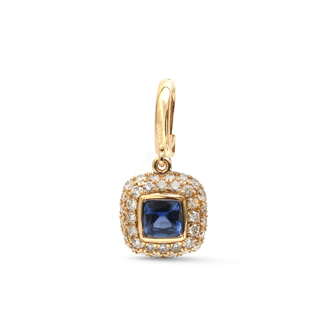JPPD-1922/14614 Blue Sapphire Diamond Pendant | 18K