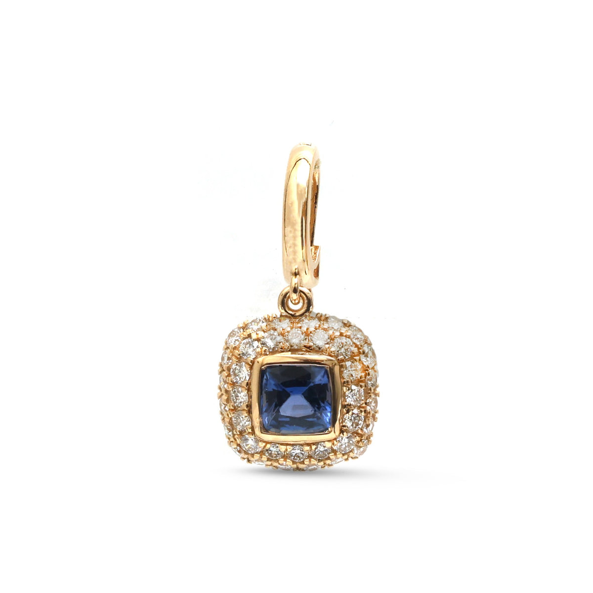 JPPD-1922/14614 Blue Sapphire Diamond Pendant | 18K