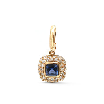 JPPD-1922/14614 Blue Sapphire Diamond Pendant | 18K