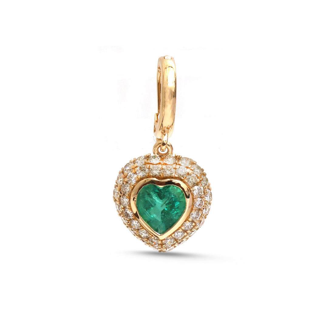 JPPD-1925/14643 Emerald Diamond Pendant | 18K