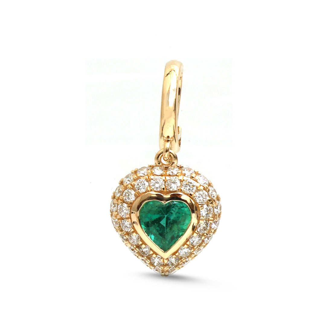 JPPD-1926/14644 Emerald Diamond Pendant | 18K