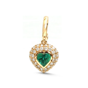 JPPD-1926/14644 Emerald Diamond Pendant | 18K