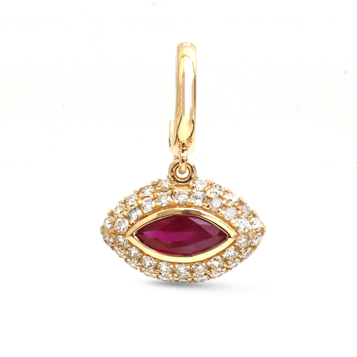 JPPD-1931/14649 Ruby Diamond Pendant | 18K