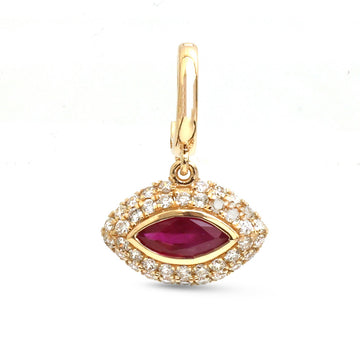 JPPD-1931/14649 Ruby Diamond Pendant | 18K