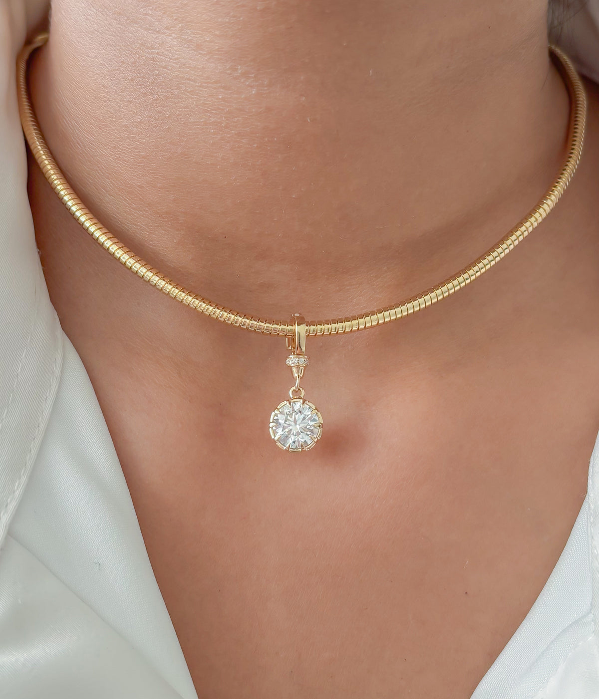JPPD-1949/14667 Lab Grown Diamond Pendant | 14K