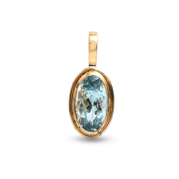JPPD-1959/14712 Aquamarine Pendant | 14K