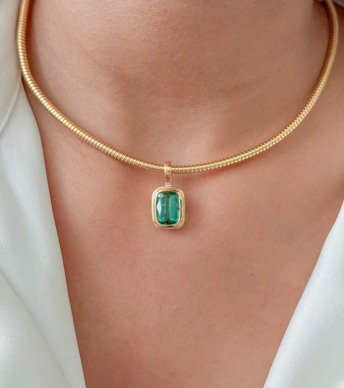 JPPD-1960/14713 Tourmaline Mix Pendant | 14K