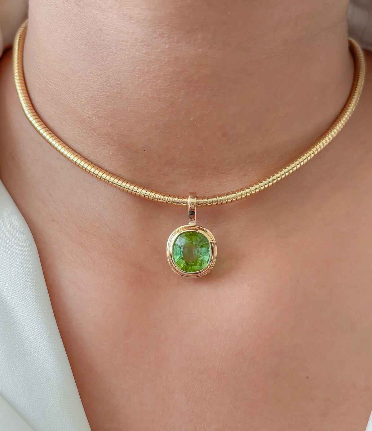 JPPD-1965/14718 Tourmaline Mix Pendant | 14K