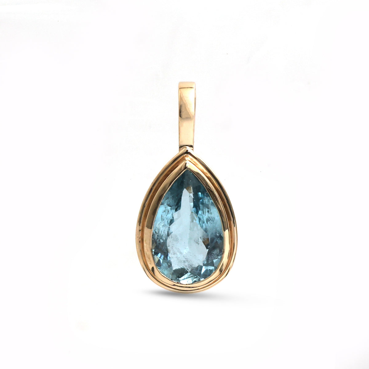 JPPD-1997/14779 Aquamarine Pendant | 14K