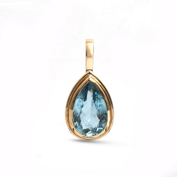 JPPD-1997/14779 Aquamarine Pendant | 14K