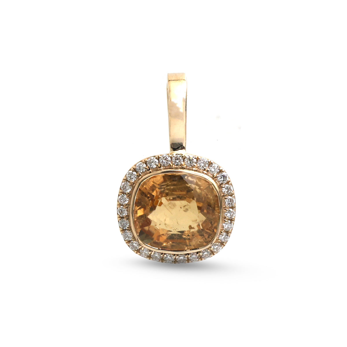 JPPD-2002/14784 Diamond Tourmaline Mix Pendant | 14K