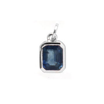 JPPD-202/3014 Blue Sapphire Charms Pendant | 14K
