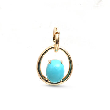 JPPD-2049/14899 Turquoise Pendant | 14K