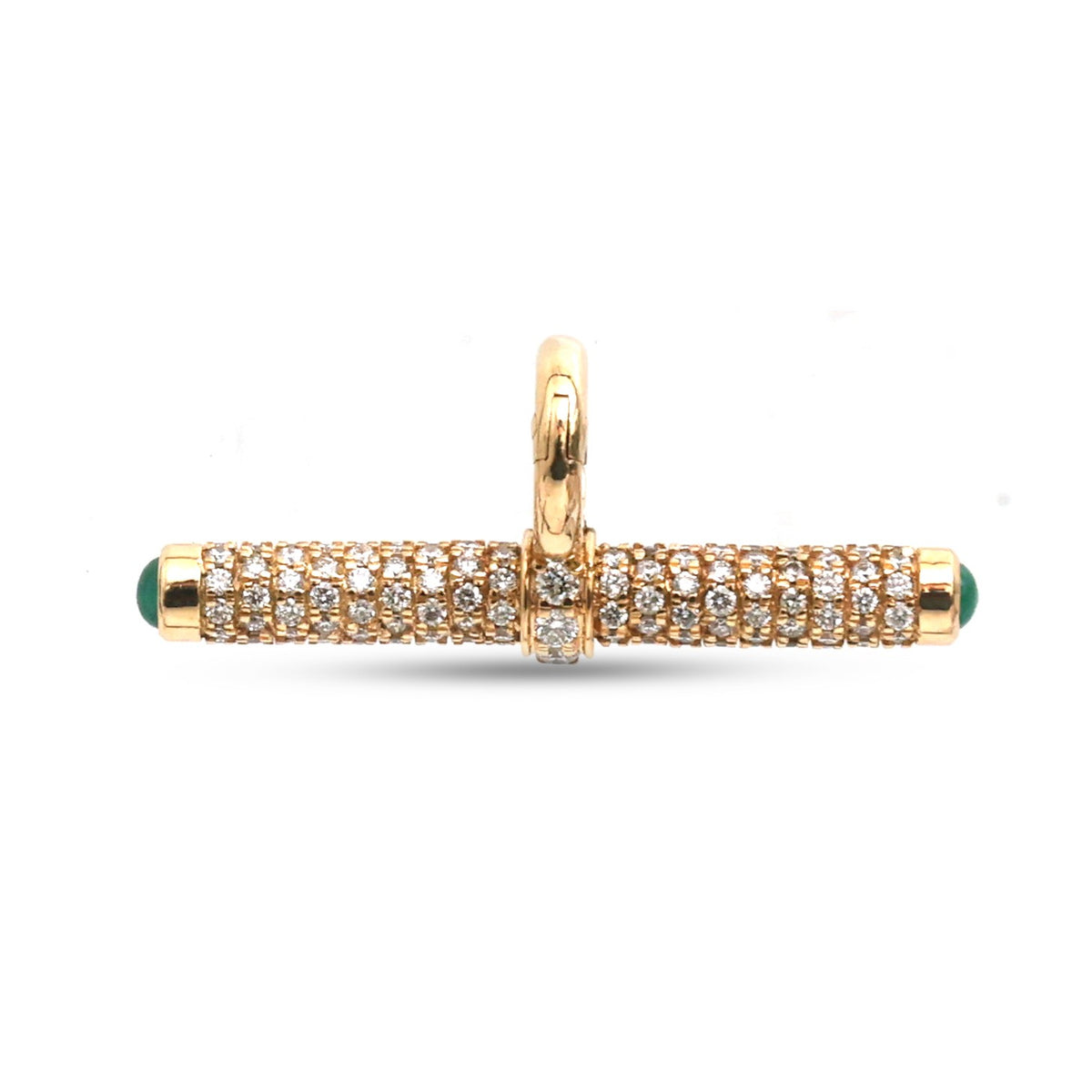 JPPD-2066/14916 Emerald Diamond Pendant | 18K