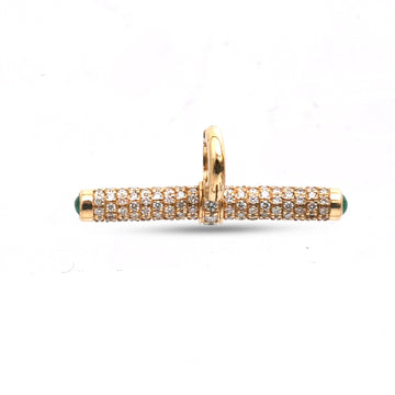 JPPD-2068/14918 Emerald Diamond Pendant | 18K
