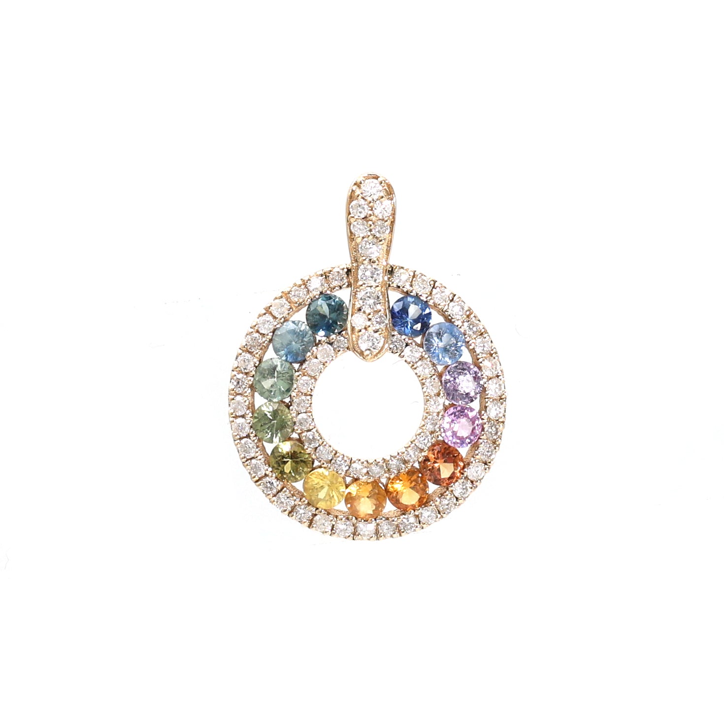 JPPD-291/4046 Rainbow Pendant | 14K