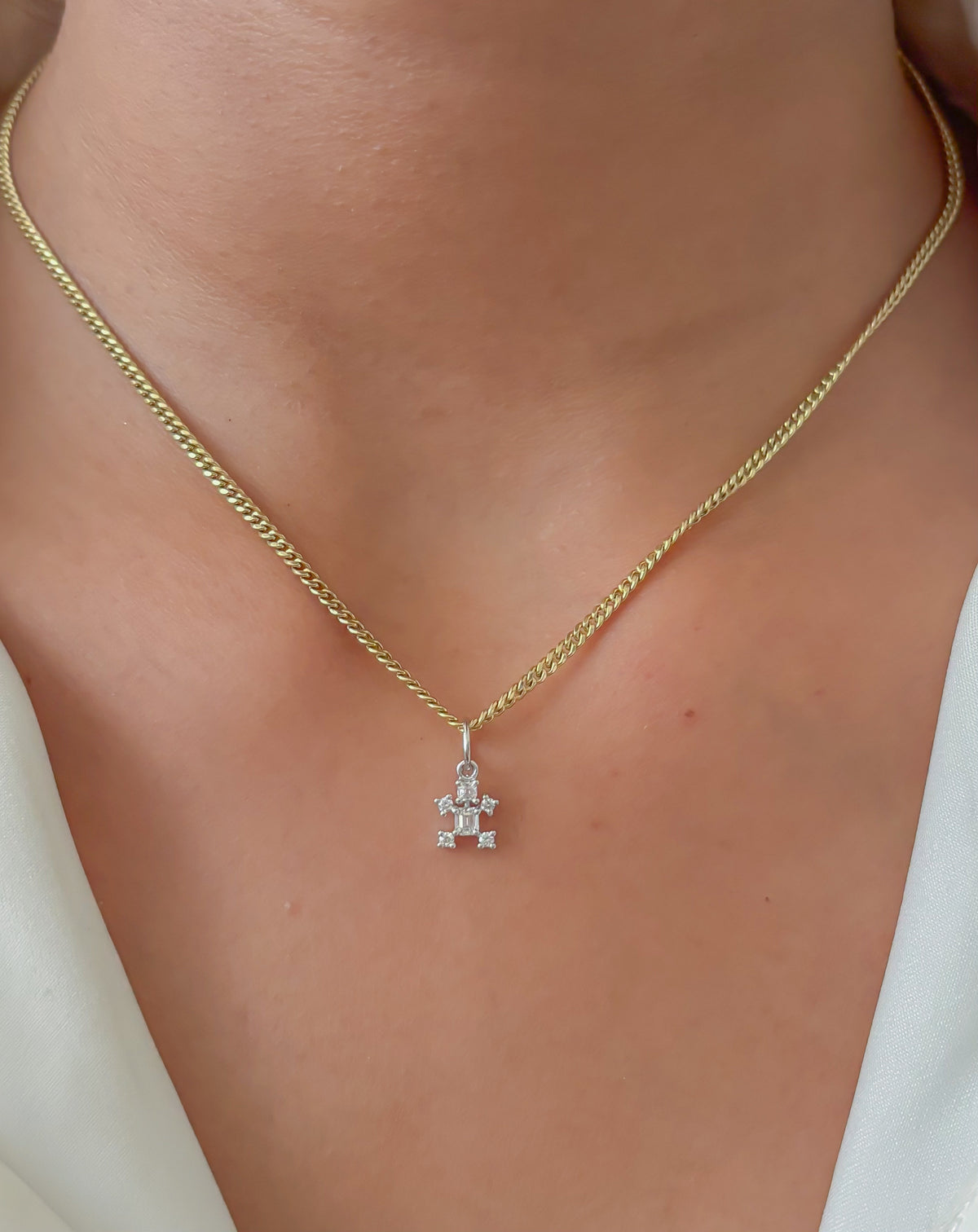 JPPD-305/4640 Diamond Charms Pendant | 18K