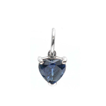 JPPD-515/7870 Blue Sapphire Heart Pendant | 18K