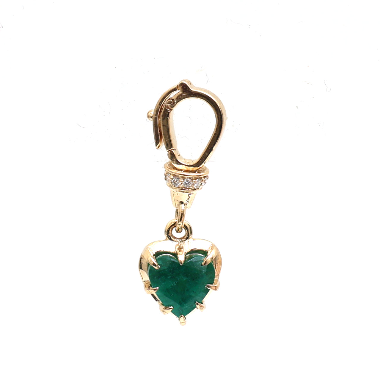 JPPD-648/8736 Emerald Diamond Pendant | 18K