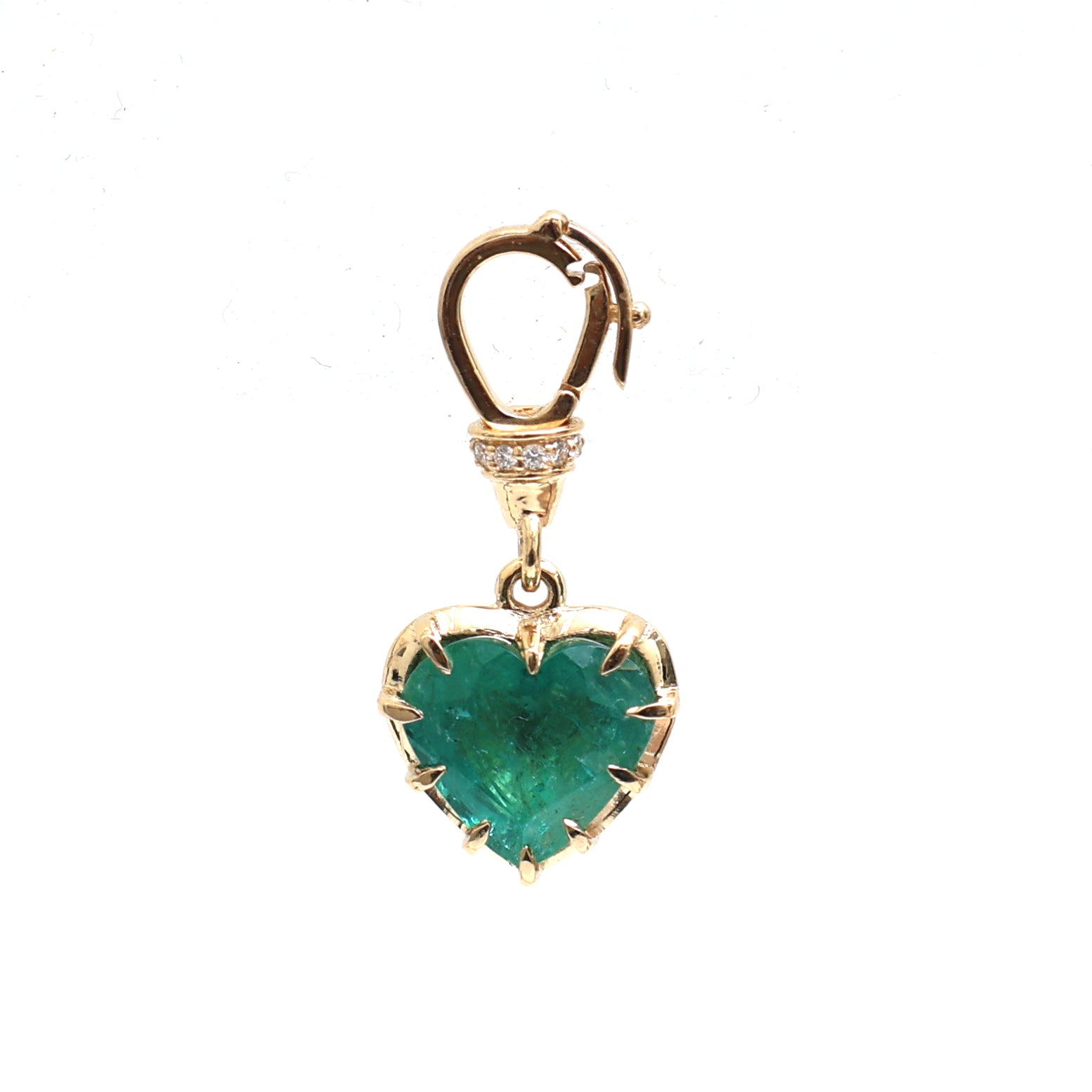 JPPD-651/8739 Emerald Diamond Pendant | 18K