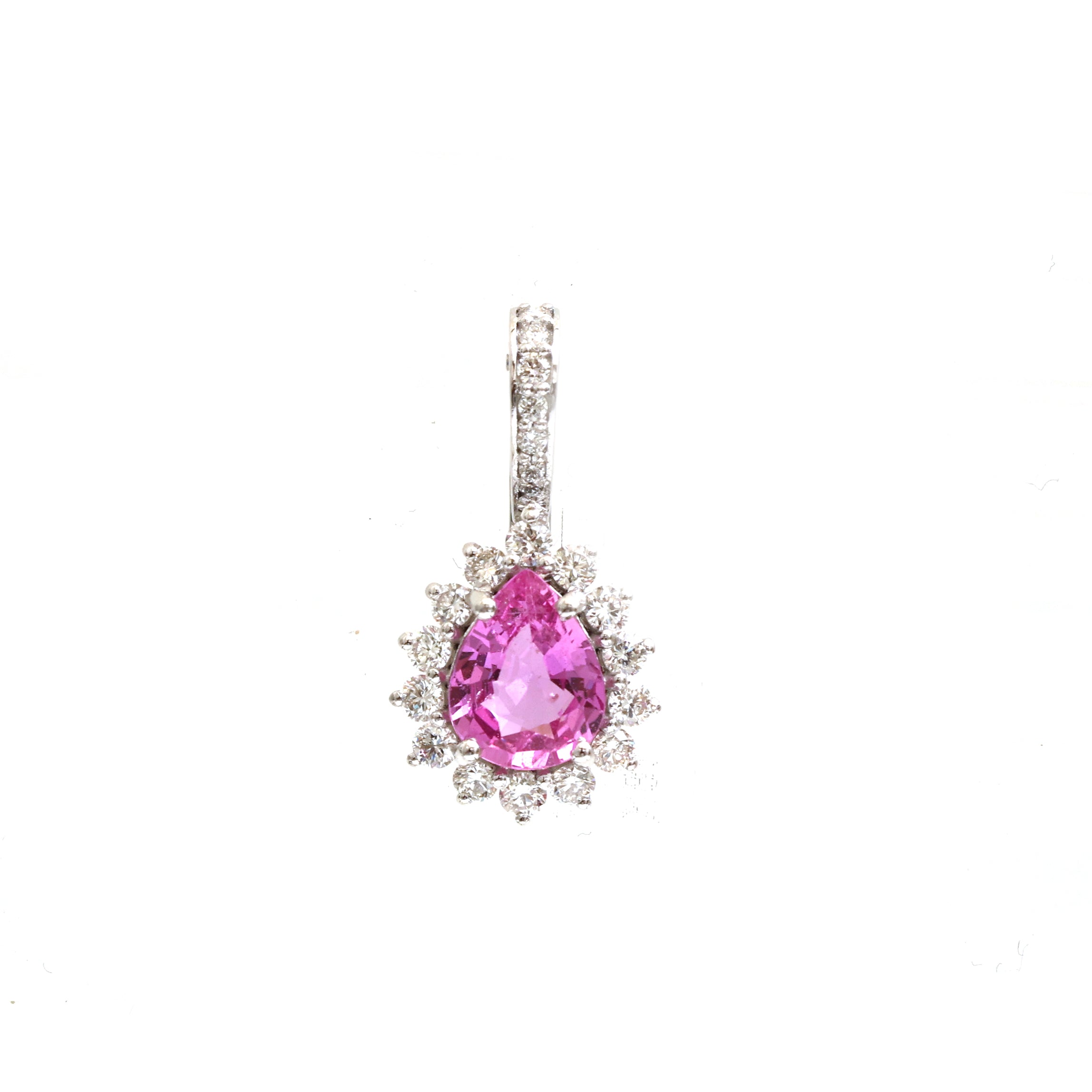JPPD-729/9064 Pink Sapphire Diamond Pendant | 18K