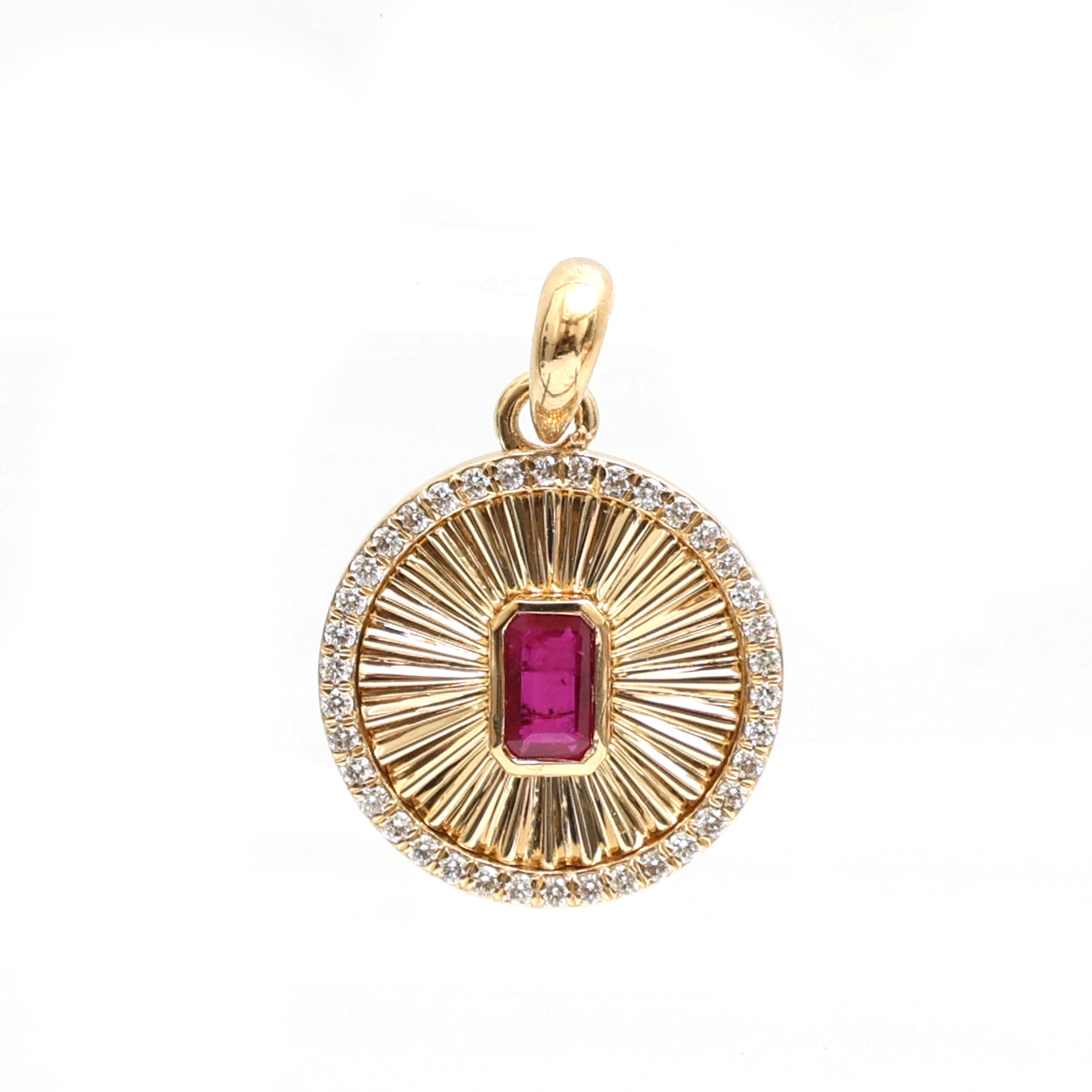 JPPD-749/9119 Ruby Diamond Pendant | 14K
