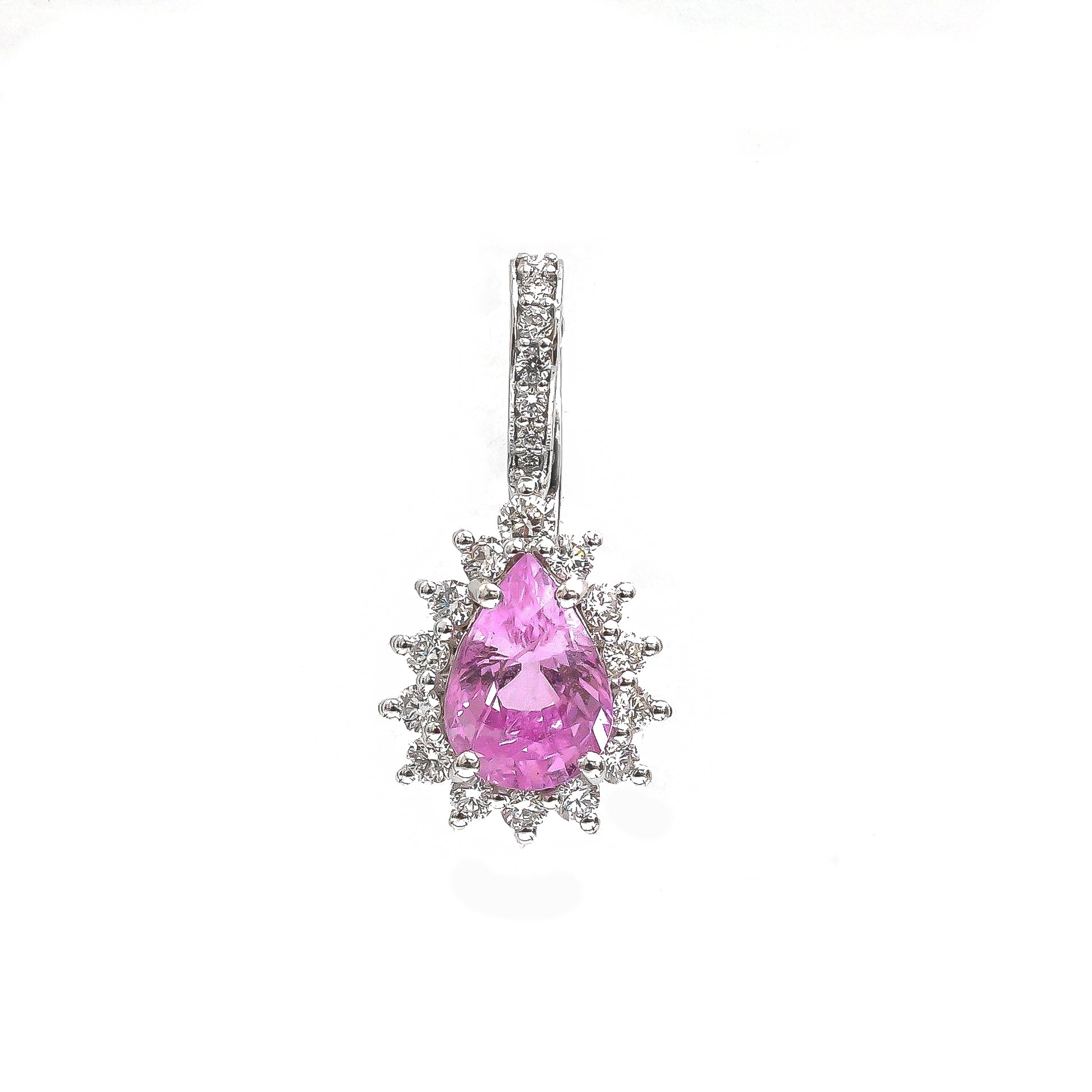 JPPD-773/9198 Pink Sapphire Diamond Pendant | 18K