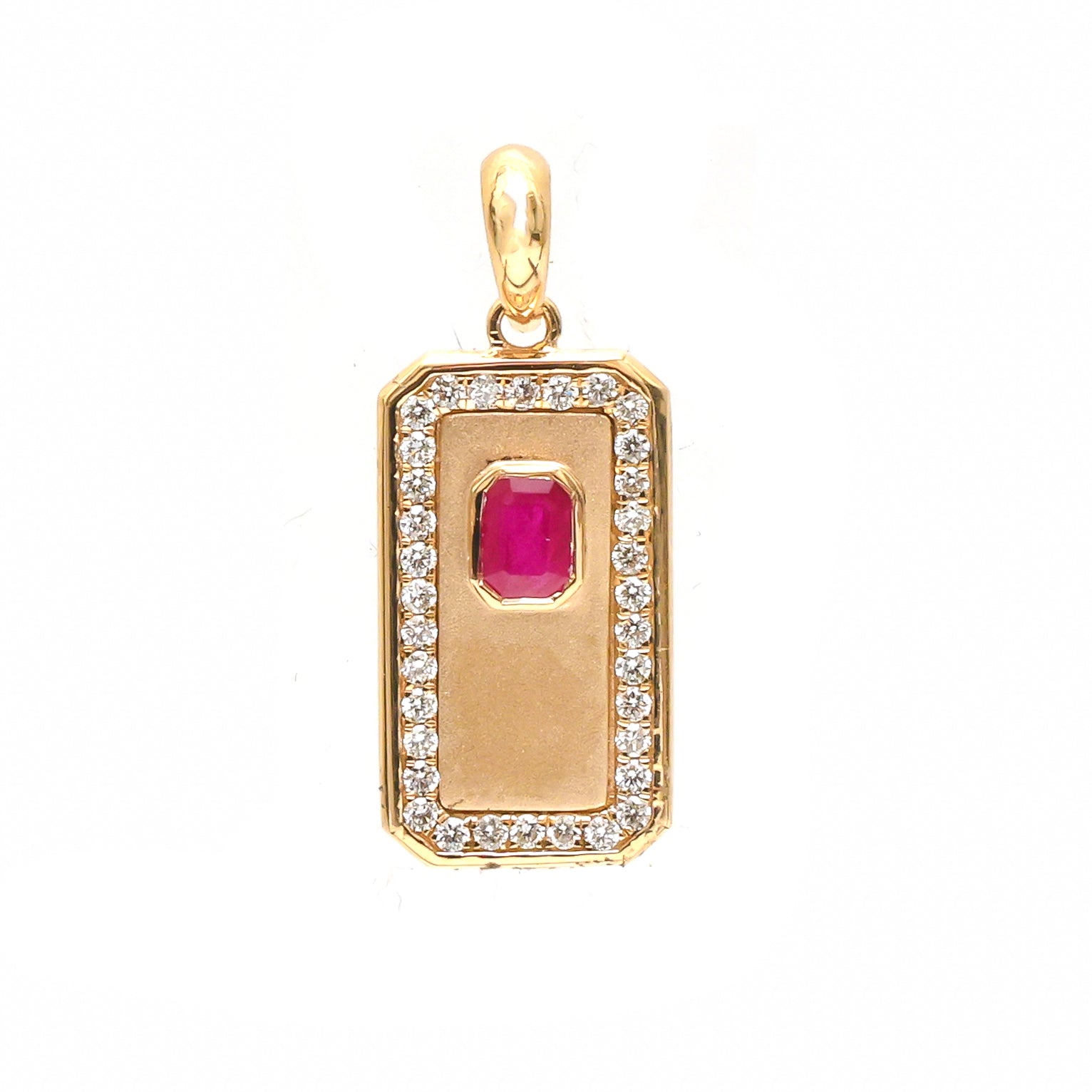 JPPD-798/9227 Ruby Diamond Pendant | 18K