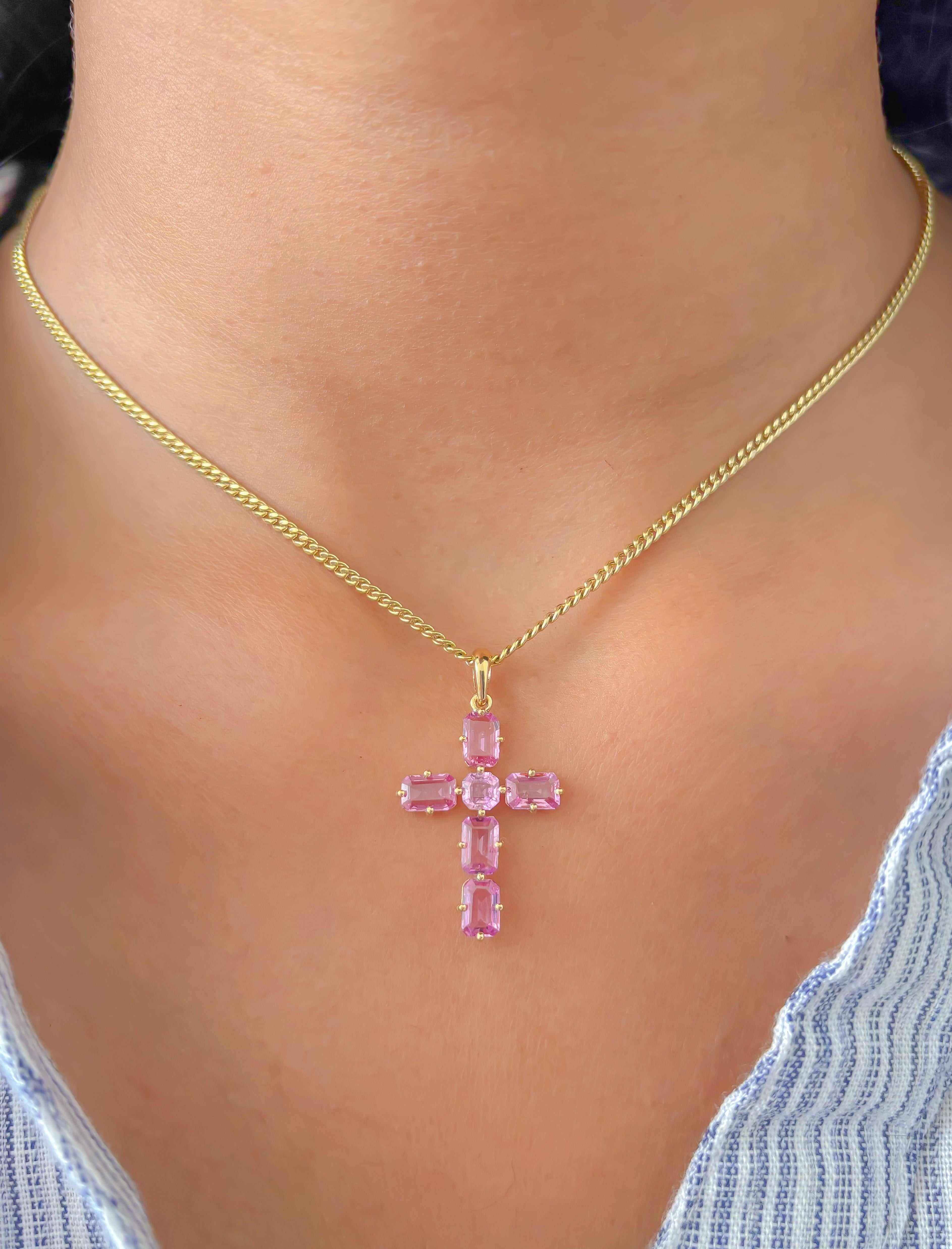 JPPD-831/9413 Pink Sapphire Pendant | 18K
