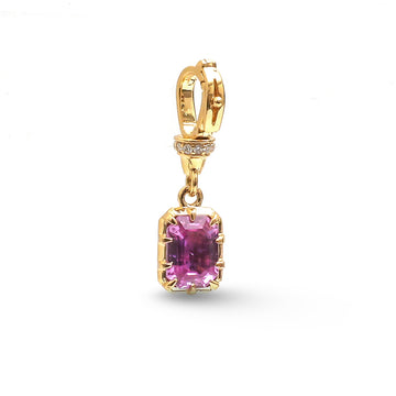 JPPD-937/10108 Pink Sapphire Diamond Pendant | 18K