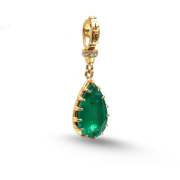 JPPD-944/10116 Emerald Diamond Pendant | 18K