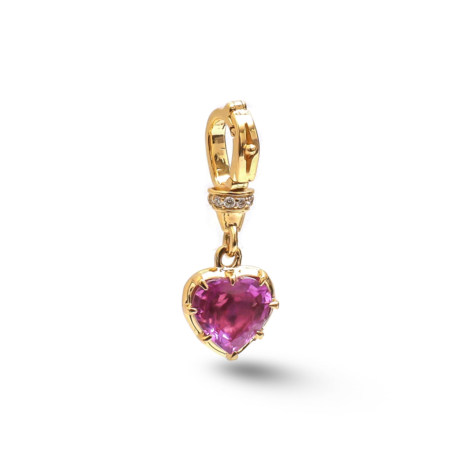 JPPD-946/10118 Pink Sapphire Diamond Pendant | 18K
