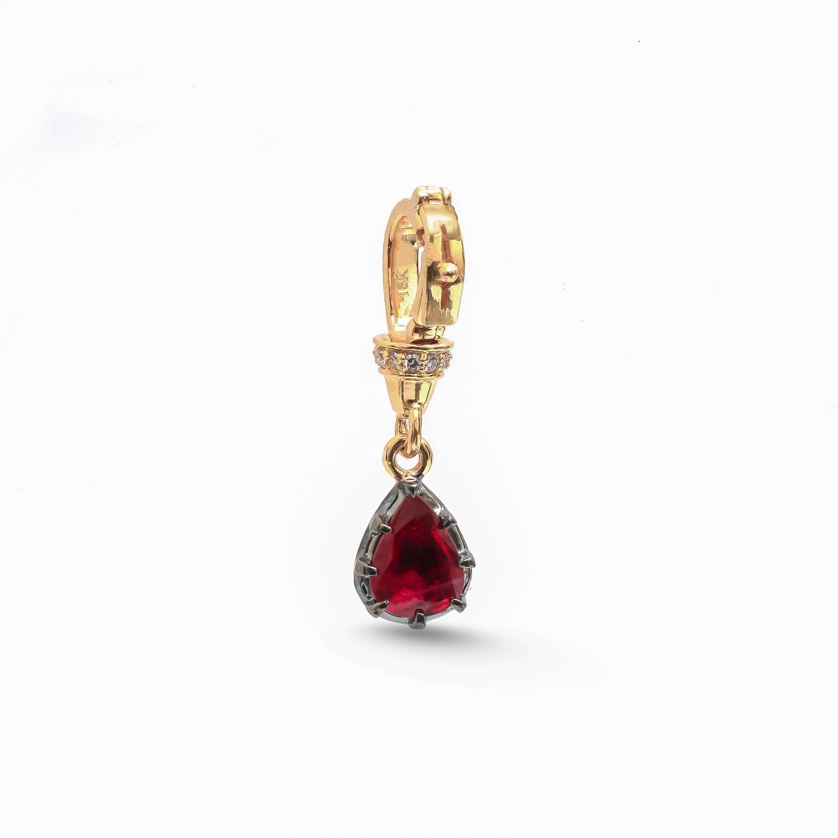 JPPD-947/10130 Ruby Diamond Pendant | 18K
