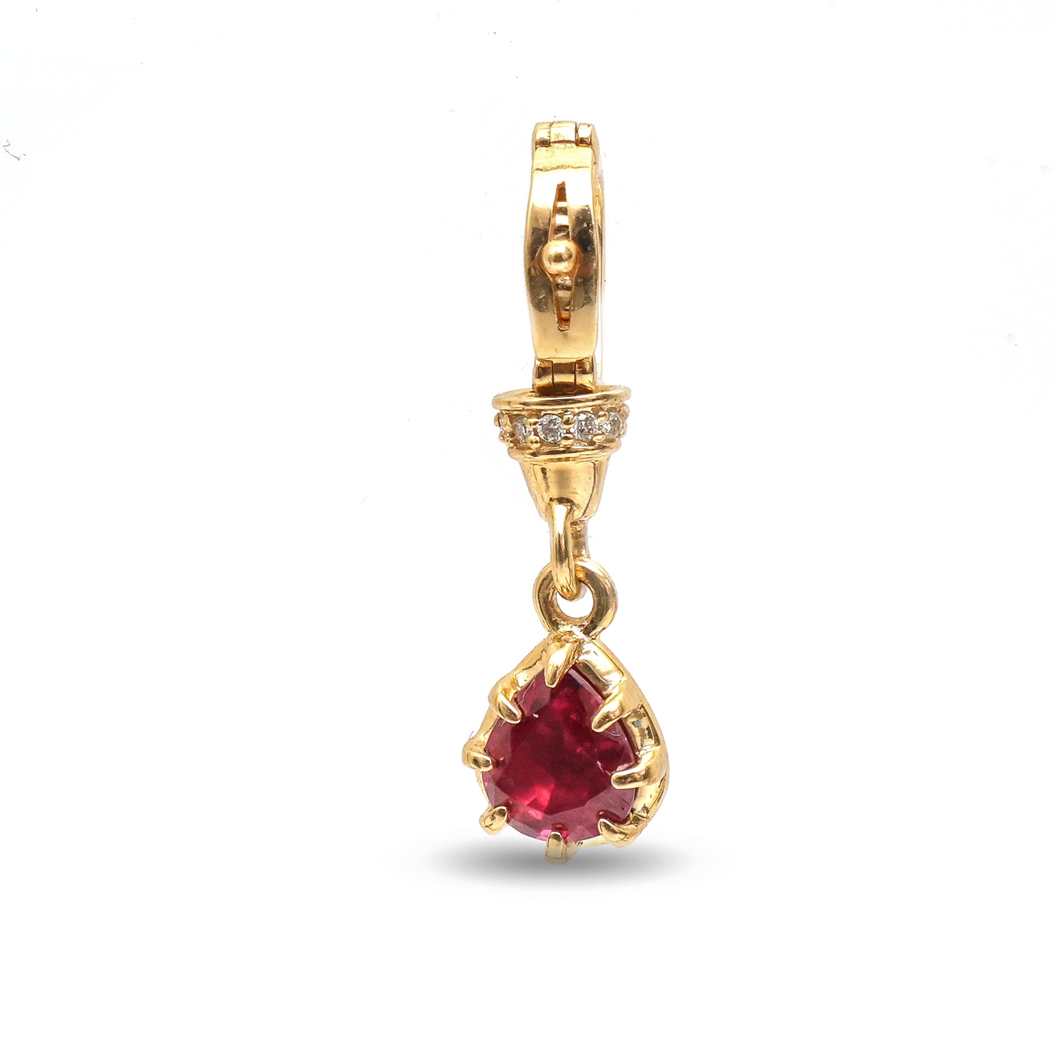 JPPD-952/10164 Ruby Diamond Pendant | 18K